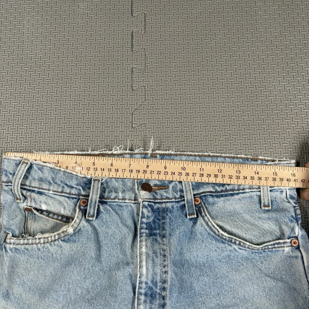 Vintage 90s Levi's 505 Jeans Men's 33x36 Fit 32x35 Regular Fit Orange Tab
